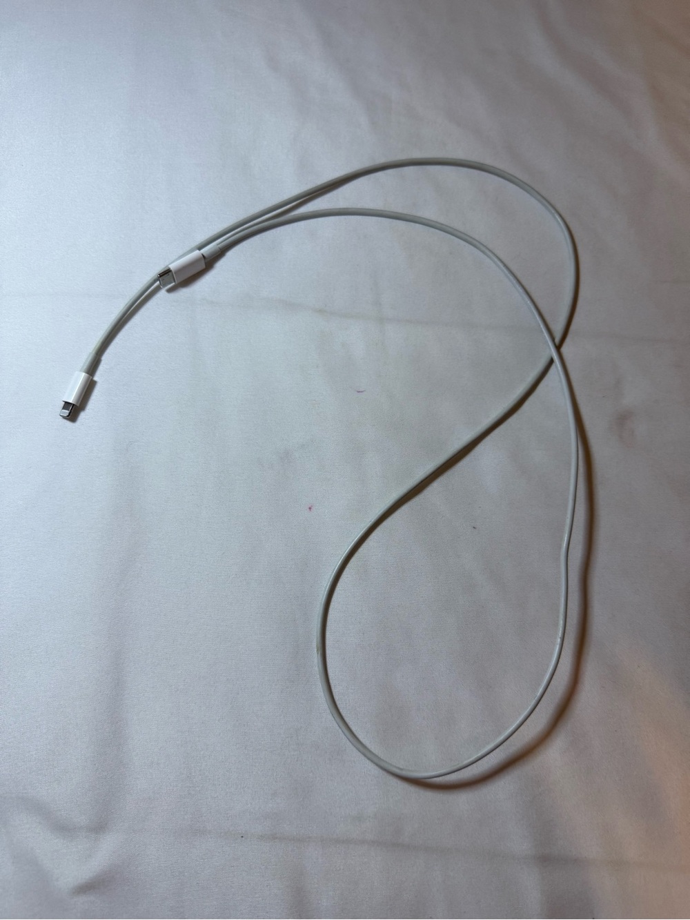 White Lightning to USB-C Charging Cable